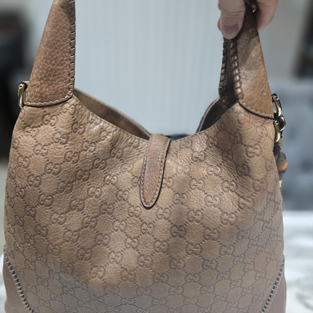 Gucci Tan Leather Hobo Bag - Picture 5 of 11